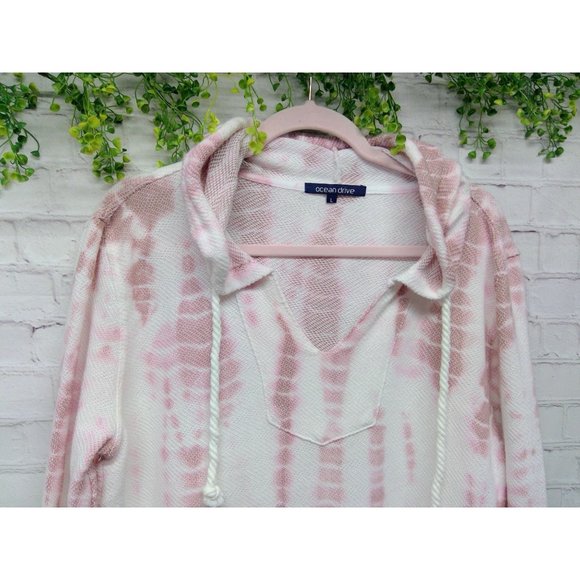 Ocean Drive Tops - Ocean Drive | Tie Dye Pink & White Tie Dye Size Large